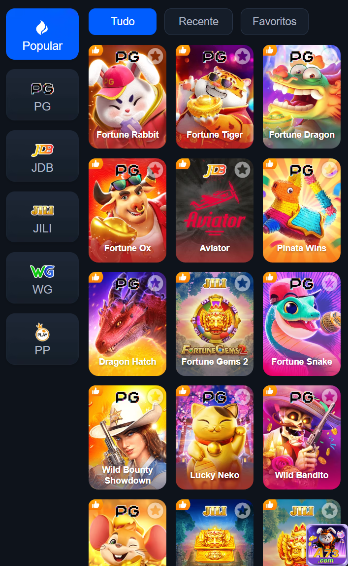 a73.com jogue em profissional jogo